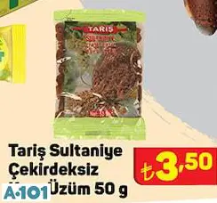 TARİŞ SULTANİYE ÇEKİRDEKSİZ KURU ÜZÜM TARİŞ SULTANİYE ÇEKİRDEKSİZ KURU ÜZÜM